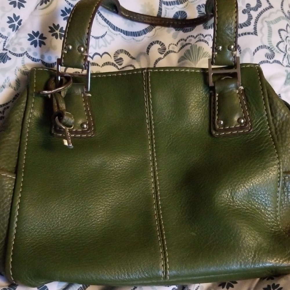 Fossil Olive Green Purse/Satchel Gently Used